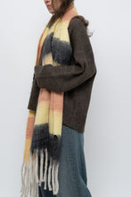 Load image into Gallery viewer, Modern x Yellow, Peach Chunky Soft Knit Scarf