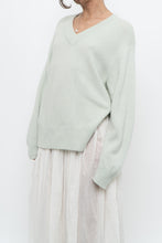 Load image into Gallery viewer, vince x pale green pure cashmere sweater (xs-m)