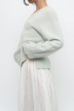 Load image into Gallery viewer, vince x pale green pure cashmere sweater (xs-m)