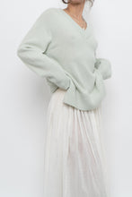 Load image into Gallery viewer, vince x pale green pure cashmere sweater (xs-m)