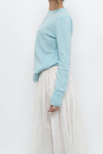 Load image into Gallery viewer, Modern x light blue pure cashmere sweater (XS-M)