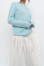 Load image into Gallery viewer, Modern x light blue pure cashmere sweater (XS-M)