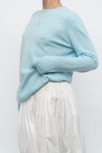 Load image into Gallery viewer, Modern x light blue pure cashmere sweater (XS-M)