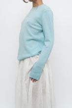 Load image into Gallery viewer, Modern x light blue pure cashmere sweater (XS-M)