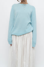 Load image into Gallery viewer, Modern x light blue pure cashmere sweater (XS-M)