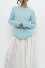 Load image into Gallery viewer, Modern x light blue pure cashmere sweater (XS-M)