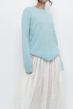 Load image into Gallery viewer, Modern x light blue pure cashmere sweater (XS-M)