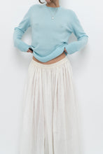 Load image into Gallery viewer, Modern x light blue pure cashmere sweater (XS-M)