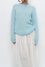 Load image into Gallery viewer, Modern x light blue pure cashmere sweater (XS-M)