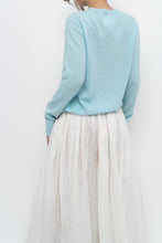 Load image into Gallery viewer, Modern x light blue pure cashmere sweater (XS-M)