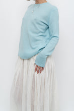 Load image into Gallery viewer, Modern x light blue pure cashmere sweater (XS-M)