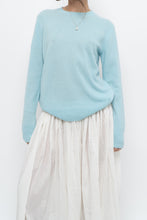 Load image into Gallery viewer, Modern x light blue pure cashmere sweater (XS-M)