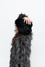 Load image into Gallery viewer, vintage x black faux fur-trimmed knit toque