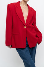 Load image into Gallery viewer, vintage x made in canada x braemer pure wool red blazer (xs-m)