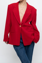 Load image into Gallery viewer, vintage x made in canada x braemer pure wool red blazer (xs-m)