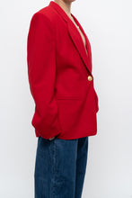 Load image into Gallery viewer, vintage x made in canada x braemer pure wool red blazer (xs-m)