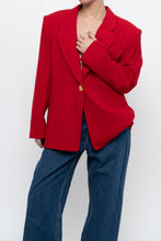 Load image into Gallery viewer, vintage x made in canada x braemer pure wool red blazer (xs-m)