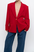 Load image into Gallery viewer, vintage x made in canada x braemer pure wool red blazer (xs-m)