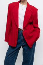 Load image into Gallery viewer, vintage x made in canada x braemer pure wool red blazer (xs-m)