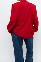 Load image into Gallery viewer, vintage x made in canada x braemer pure wool red blazer (xs-m)