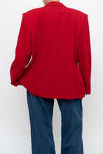 Load image into Gallery viewer, vintage x made in canada x braemer pure wool red blazer (xs-m)