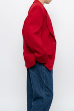 Load image into Gallery viewer, vintage x made in canada x braemer pure wool red blazer (xs-m)