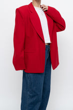 Load image into Gallery viewer, vintage x made in canada x braemer pure wool red blazer (xs-m)