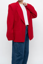 Load image into Gallery viewer, vintage x made in canada x braemer pure wool red blazer (xs-m)