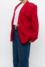 Load image into Gallery viewer, vintage x made in canada x braemer pure wool red blazer (xs-m)