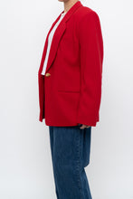 Load image into Gallery viewer, vintage x made in canada x braemer pure wool red blazer (xs-m)