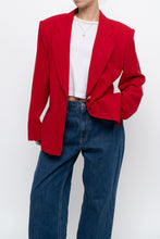 Load image into Gallery viewer, vintage x made in canada x braemer pure wool red blazer (xs-m)