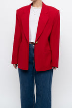 Load image into Gallery viewer, vintage x made in canada x braemer pure wool red blazer (xs-m)