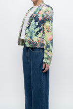 Load image into Gallery viewer, vintage x cropped patterned blazer (xs, s)