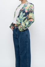 Load image into Gallery viewer, vintage x cropped patterned blazer (xs, s)