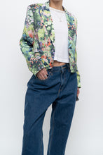 Load image into Gallery viewer, vintage x cropped patterned blazer (xs, s)