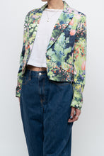 Load image into Gallery viewer, vintage x cropped patterned blazer (xs, s)