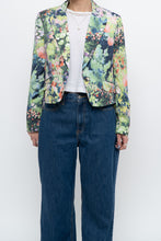 Load image into Gallery viewer, vintage x cropped patterned blazer (xs, s)