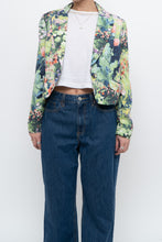 Load image into Gallery viewer, vintage x cropped patterned blazer (xs, s)
