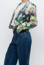 Load image into Gallery viewer, vintage x cropped patterned blazer (xs, s)