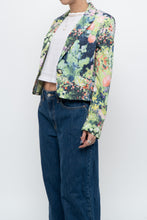 Load image into Gallery viewer, vintage x cropped patterned blazer (xs, s)