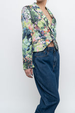 Load image into Gallery viewer, vintage x cropped patterned blazer (xs, s)