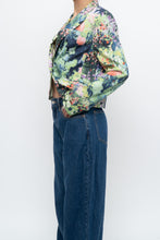 Load image into Gallery viewer, vintage x cropped patterned blazer (xs, s)