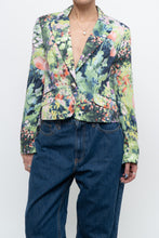 Load image into Gallery viewer, vintage x cropped patterned blazer (xs, s)
