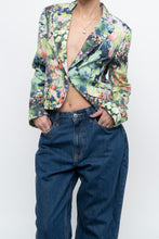 Load image into Gallery viewer, vintage x cropped patterned blazer (xs, s)