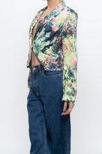 Load image into Gallery viewer, vintage x cropped patterned blazer (xs, s)