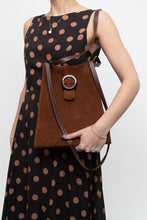 Load image into Gallery viewer, Vintage x Made in Italy x Tan Genuine Suede Crossbody