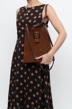 Load image into Gallery viewer, Vintage x Made in Italy x Tan Genuine Suede Crossbody