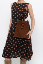 Load image into Gallery viewer, Vintage x Made in Italy x Tan Genuine Suede Crossbody