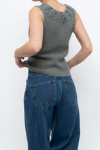Load image into Gallery viewer, HOSS x Teal Raised Knit Vest (XS, S)