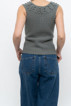 Load image into Gallery viewer, HOSS x Teal Raised Knit Vest (XS, S)